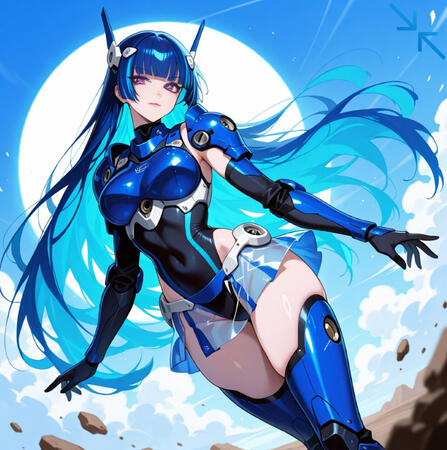 擬人化: YZ250 ヤマハブルー